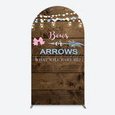 Lofaris Bows Or Arrows Wood Light Baby Shower Arch Backdrop